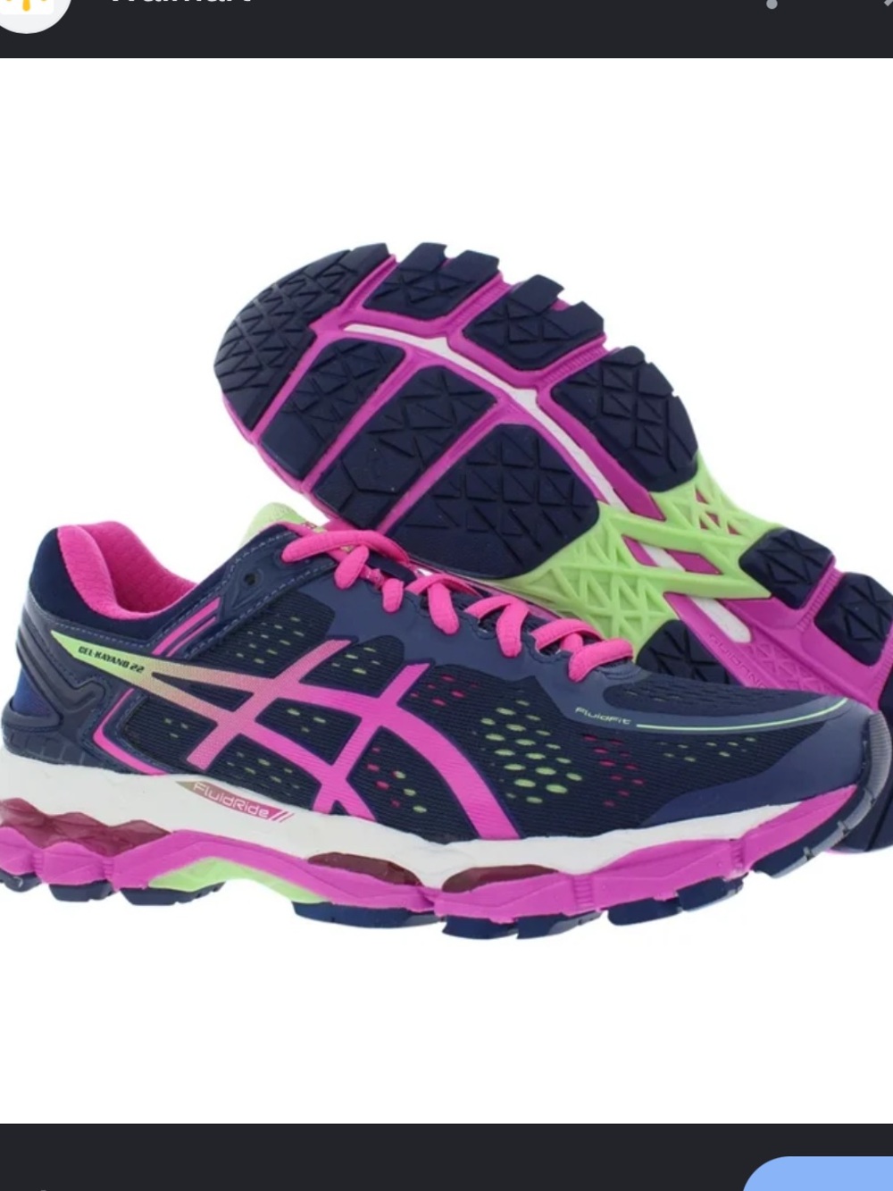 ASICS Gel Kayano 22 Indigo Blue/Pink Glow Pistachio Sneakers